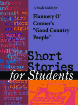 cover image of A Study Guide for Flannery O'Conner's "Good Country People"